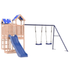 Outdoor Playset Solid Wood Douglas - Ultimate Adventure, Transform your backyard with the durable Outdoor Playset! Made from solid wood, this multi-activity center offers endless fun and lasting strength for your kids