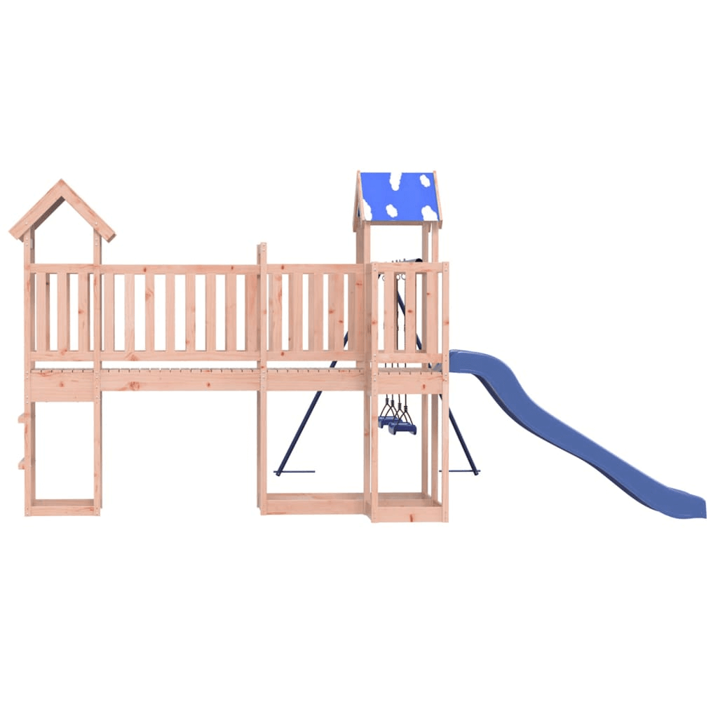 Outdoor Playset Solid Wood Douglas - Ultimate Adventure, Transform your backyard with the durable Outdoor Playset! Made from solid wood, this multi-activity center offers endless fun and lasting strength for your kids