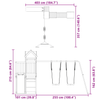 Outdoor Playset Solid Wood Douglas - Ultimate Adventure, Transform your backyard with the durable Outdoor Playset! Made from solid wood, this multi-activity center offers endless fun and lasting strength for your kids