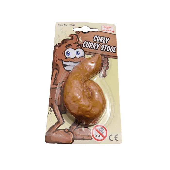 Curly Curry Stool: Hilarious Fake Poop Toy, Surprise friends with the Curly Curry Stool fake poop toy. Realistic design for endless laughs and pranks! Perfect for gatherings and prank lovers.