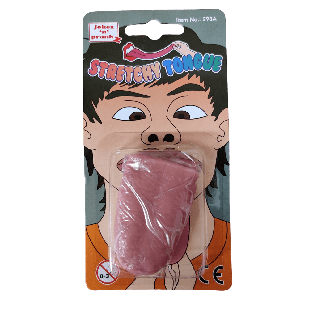 Realistic Stretchy Fake Tongue Prank Toy, Shock your friends with the Jokez 'n' Prankz Realistic Stretchy Fake Tongue. Perfect for lifelike pranks and gags. Unleash the fun!