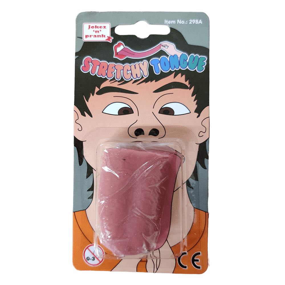 Realistic Stretchy Fake Tongue Prank Toy, Shock your friends with the Jokez 'n' Prankz Realistic Stretchy Fake Tongue. Perfect for lifelike pranks and gags. Unleash the fun!