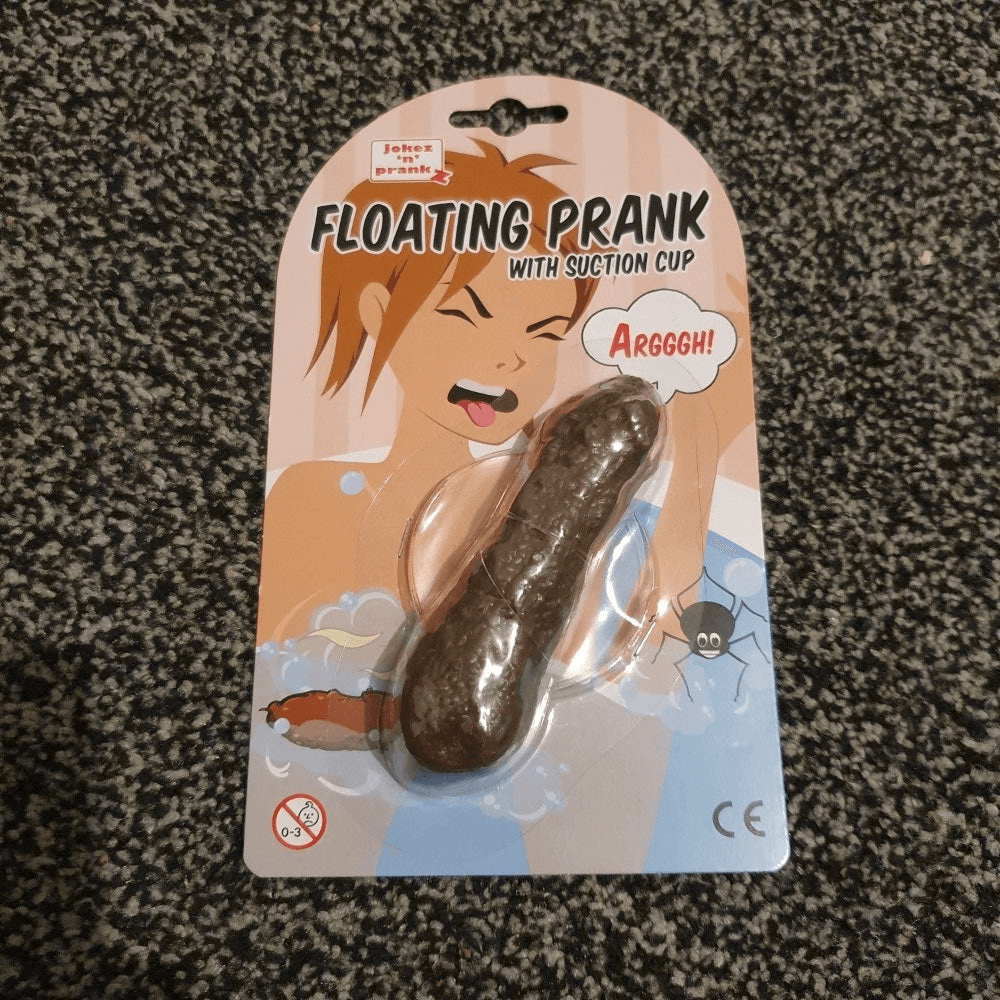 Ultimate Floating Poop Gag Toy - Jokez 'n' Prankz, Discover the Jokez 'n' Prankz Floating Poop with Suction Cup! Perfect for hilarious pranks and gag gifts. Realistic design for maximum surprise!