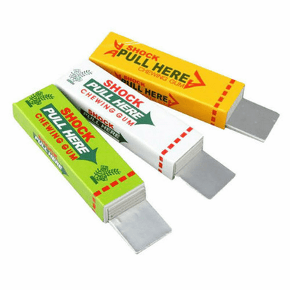 Shocking Gum Prank Toy for Endless Laughter, Surprise friends with Jokez 'n' Prankz Electric Gum! Perfect for parties and gatherings. Realistic design guarantees shocking fun!