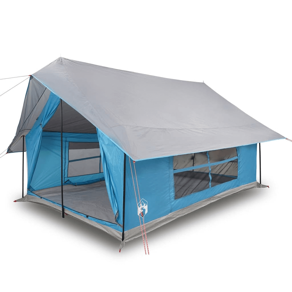 5-Person Blue Waterproof Camping Tent, Experience outdoor adventures with our 5-person waterproof tent. Spacious, durable, and weather-resistant for camping, hiking, or festival fun.