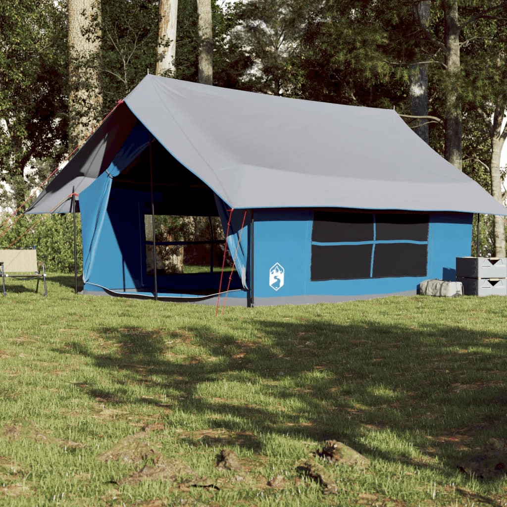 5-Person Blue Waterproof Camping Tent, Experience outdoor adventures with our 5-person waterproof tent. Spacious, durable, and weather-resistant for camping, hiking, or festival fun.