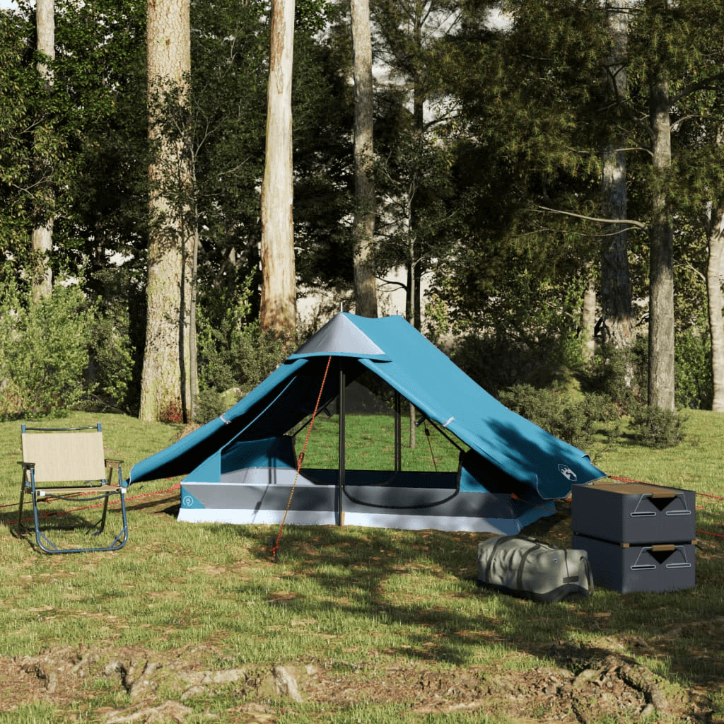 Waterproof 2-Person Blue Camping Tent, Discover the portable, easy setup 2-person waterproof blue camping tent for your outdoor adventures. Lightweight design enhances your camping experience.