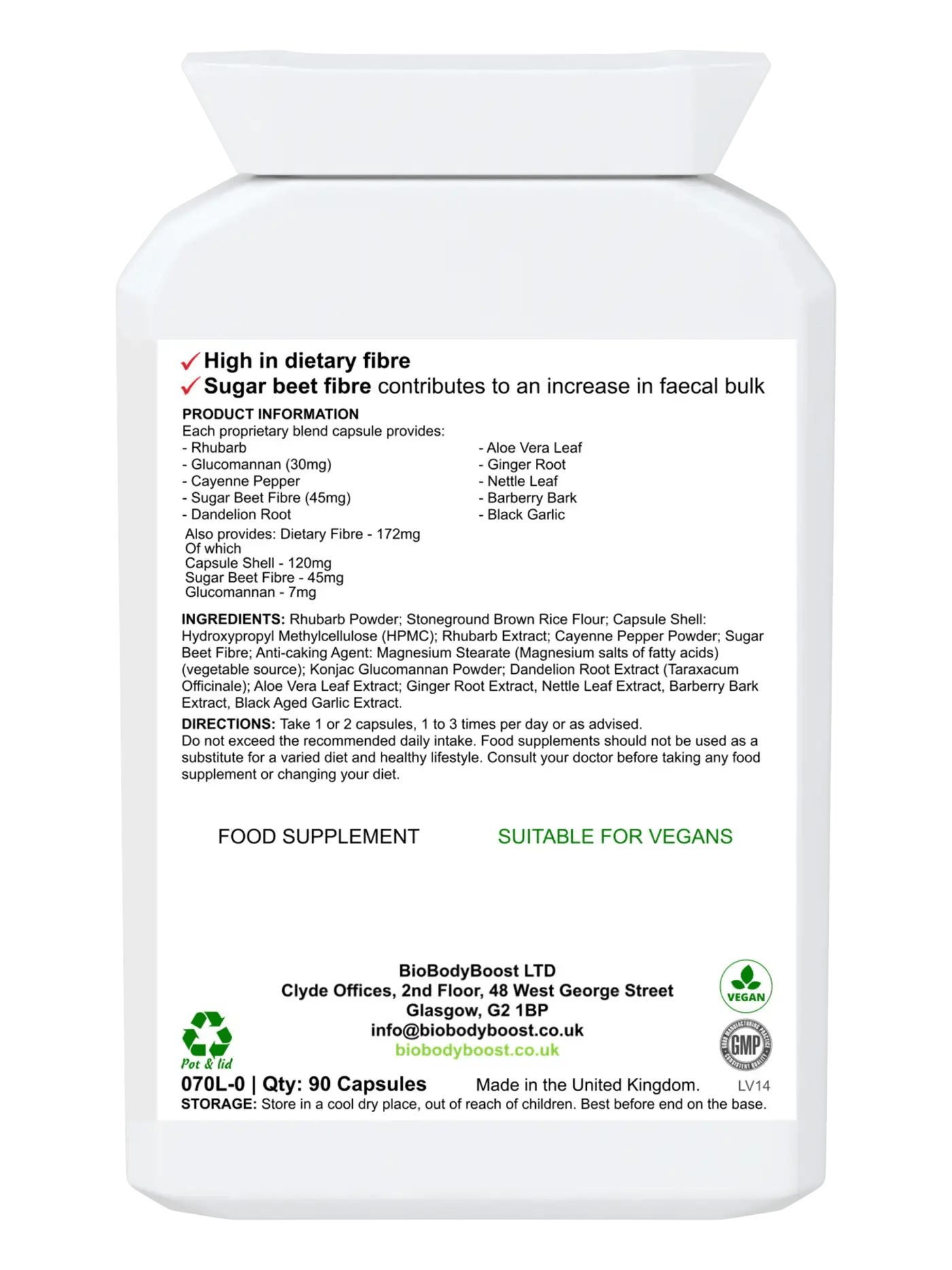 BioBlast - Natural Laxative - Fast-Acting Colon Cleanser for Digestive Health, Relieve Constipation & Detoxify