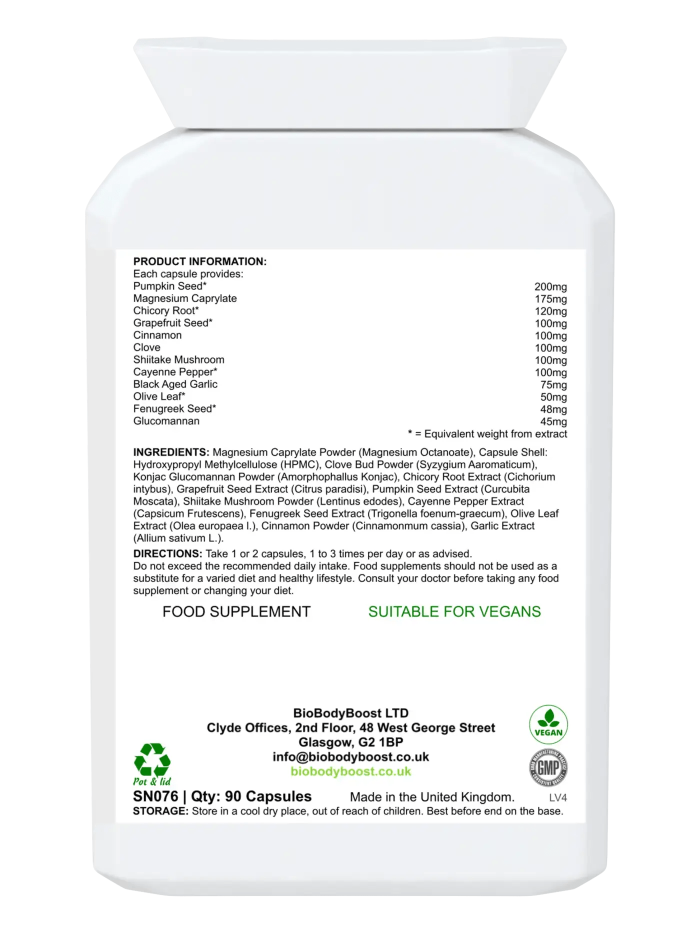 BioKlenz Herbal Gastrointestinal Care | Natural Detox & Cleanse Formula - Supports Digestive Health & Wellness