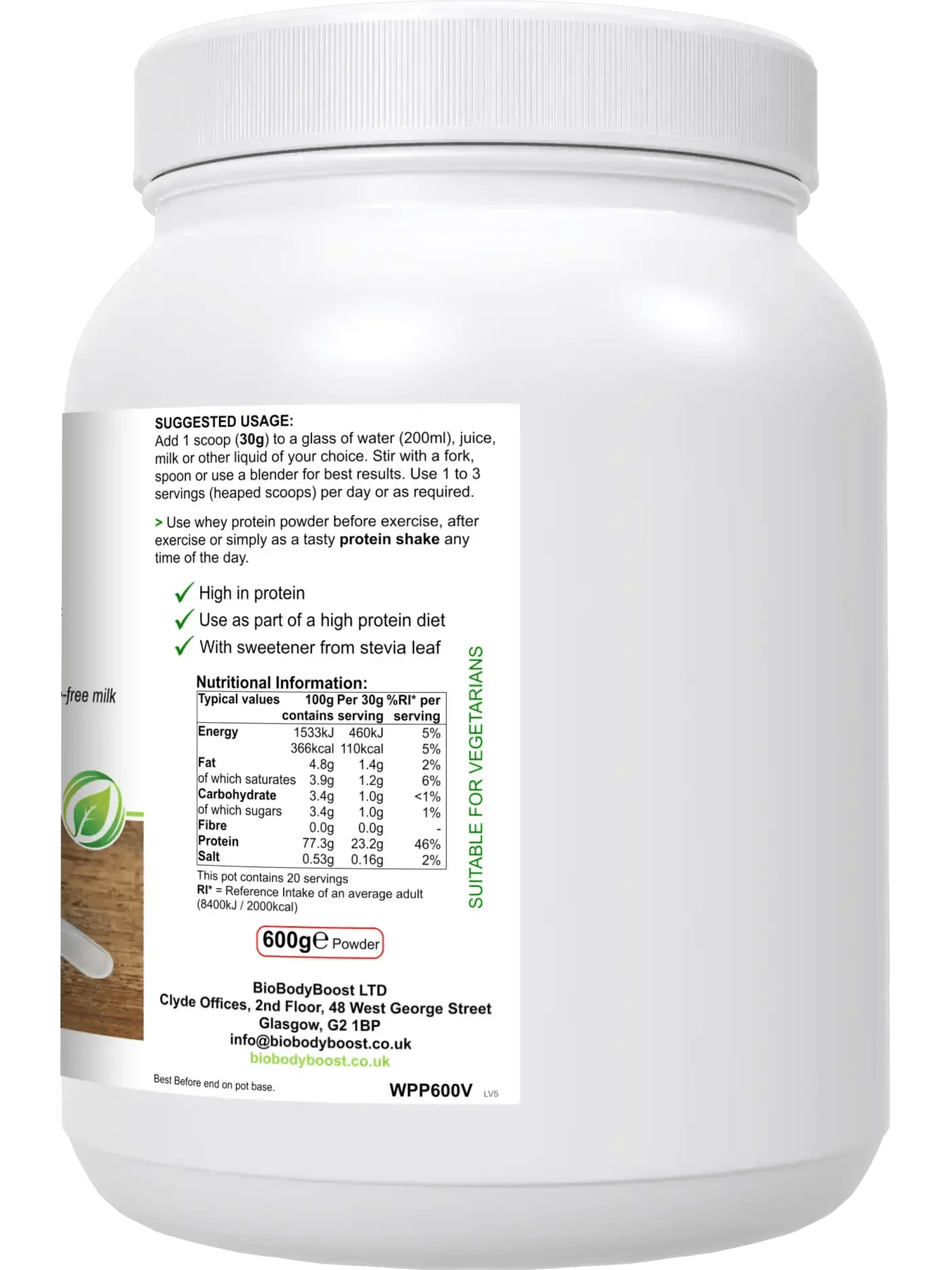 WheyPro Vanilla Whey Protein Powder – High-Quality Protein for Muscle Growth & Recovery | Delicious & Easy to Mix