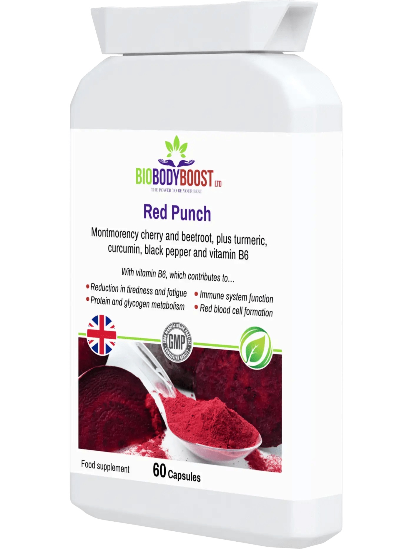 Red Punch - Beetroot and Cherry Supplement | Natural Boost for Energy, Immunity & Joint Health