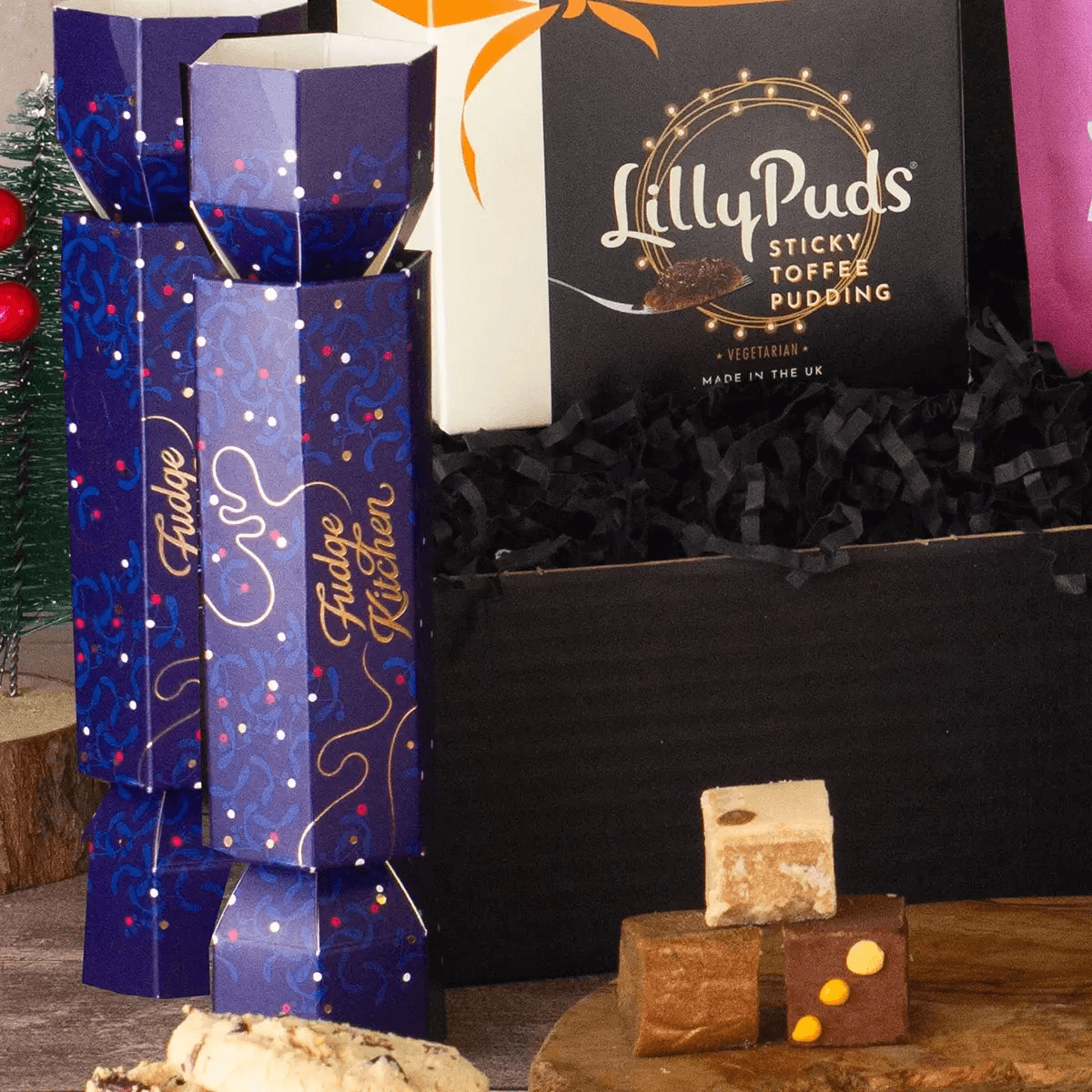 Festive Sweet Treats Gift Box - Perfect Holiday Gift, Delight in artisan goodies with our Festive Sweet Treats Gift Box. Ideal for spreading Christmas cheer and sweet moments.