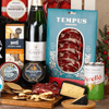 Luxurious Christmas Gift Hamper, Indulge in festive luxury with our Ultimate Christmas Gift Hamper featuring champagne and charcuterie. Perfect holiday gift!