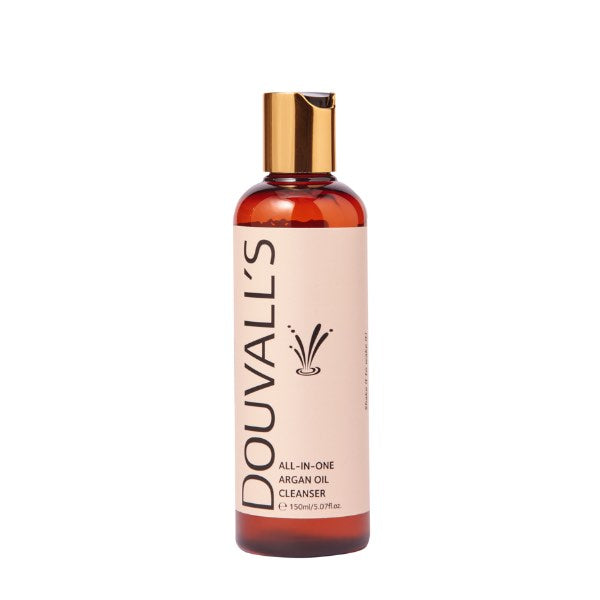 Douvall's All-in-One Organic Argan Oil Cleanser 150ml | Deep Cleansing, Makeup Removing & Hydrating for Radiant Skin