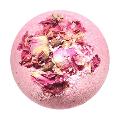 Luxe Rose & Palmarosa Bath Bomb – Spa Oasis, Elevate bath time with our Rose & Palmarosa Bath Bomb. Soothing, natural ingredients for the ultimate relaxation. Unwind today.