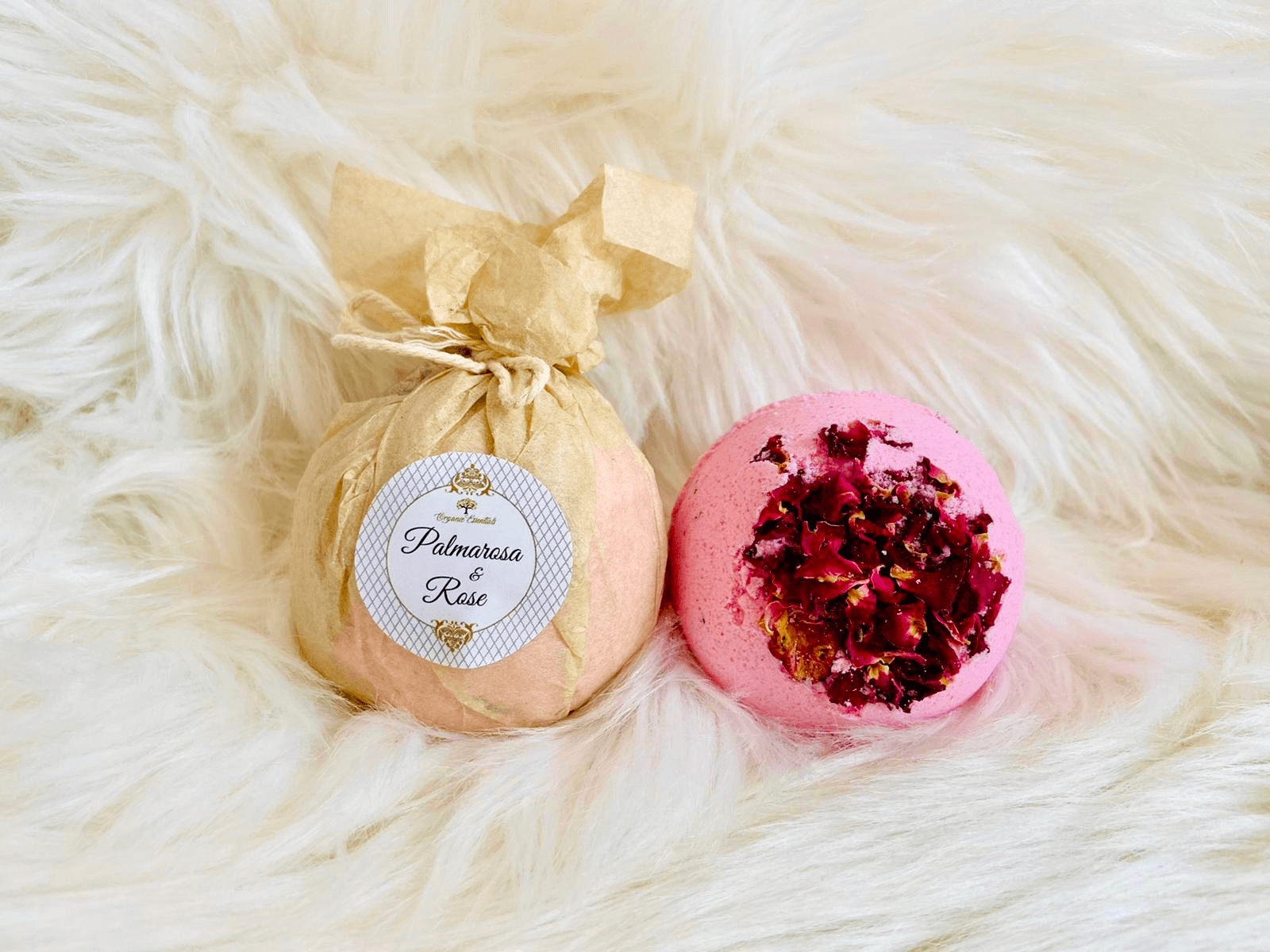 Luxe Rose & Palmarosa Bath Bomb – Spa Oasis, Elevate bath time with our Rose & Palmarosa Bath Bomb. Soothing, natural ingredients for the ultimate relaxation. Unwind today.