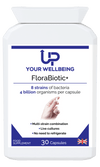 FloraBiotic+ Probiotic Supplement - 4 Billion CFUs, 30 Count, Boost digestive health with FloraBiotic+. 4 billion CFUs per capsule, multi-strain, non-GMO, and vegetarian-friendly.