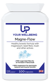 Magne-Flow: Magnesium & Fibre Supplement - 100 Capsules, Enhance digestive health and energy with Magne-Flow, an advanced magnesium and fibre supplement in 100 capsules. Optimize well-being today!