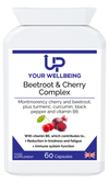 Beetroot & Cherry Capsules - Boost Energy & Immunity, Boost energy & immunity with Beetroot & Cherry Complex Capsules. Natural 4500mg formula enhanced with B6, piperine, and curcumin. Vegan-friendly.