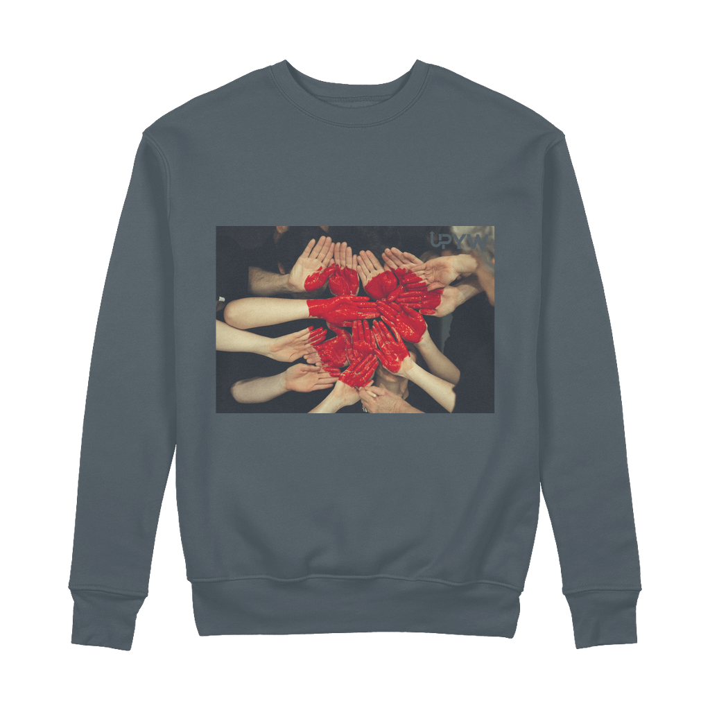 Organic Cotton Sweatshirt by Heart & Hands Upgrade with Heart and Hands' Organic Cotton Sweatshirt. Sustainable, soft, and stylish—perfect for an eco-friendly fashion statement.