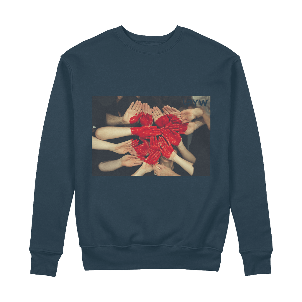 Organic Cotton Sweatshirt by Heart & Hands Upgrade with Heart and Hands' Organic Cotton Sweatshirt. Sustainable, soft, and stylish—perfect for an eco-friendly fashion statement.