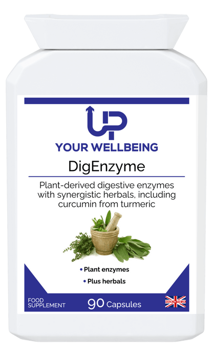 DigEnzyme - Premium Vegan Digestive Enzyme | Kosher, Enhance digestive health with DigEnzyme, a vegan supplement with plant-derived enzymes & beneficial herbs. Kosher certified, 90 natural capsules.