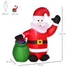 4ft LED Inflatable Santa Claus - Holiday Yard Decor, Bring holiday cheer with a 4ft LED Santa, perfect for creating a festive atmosphere indoors or outdoors.