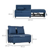 HOMCOM Folding Sofa Bed Chair - Blue, Discover ultimate comfort with the HOMCOM Folding Sofa Bed Chair in Blue. Perfect for any space, it seamlessly transforms from chair to bed. Ideal for guests!