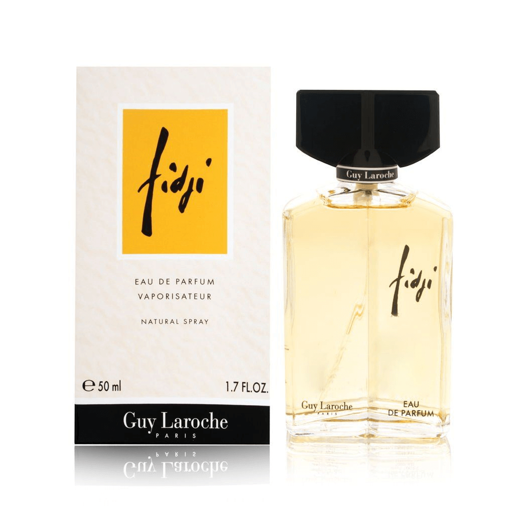 Guy Laroche Fidji Eau De Parfum 50ml for Her, Experience timeless floral elegance with Guy Laroche Fidji Eau De Parfum, featuring hyacinth, lemon, and jasmine. Perfect for daytime wear.