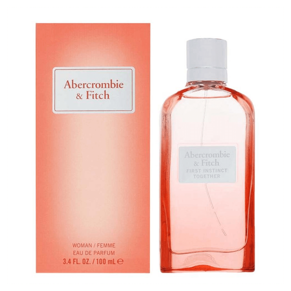 Abercrombie & Fitch First Instinct For Her - 100ml, Discover the vibrant scent of Abercrombie & Fitch First Instinct Together For Her, a 100ml Eau de Parfum celebrating connection and shared moments.