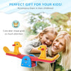 Animal Design Kids Seesaw - Safe Play for Toddlers, Discover endless fun with our safe, animal-themed teeter totter. Perfect for 1-4 year olds, featuring easy-grip handles and raised back seats.