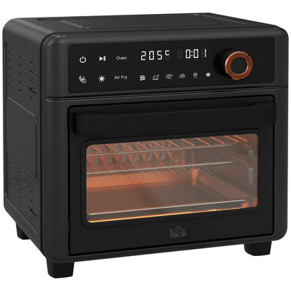 Vintage 13L Retro Air Fryer Oven - Black, 1200W, Discover the 13L Retro Air Fryer Oven. Its vintage style and modern features make it a perfect kitchen companion for stylish cooking.