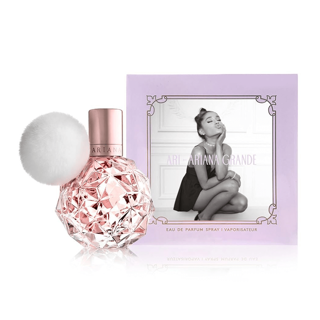 Ariana Grande Ari Eau De Parfum Spray 100ml - Sweet Glamour, Discover the playful notes of Ariana Grande Ari Eau De Parfum 100ml, featuring sparkling pear, raspberry, and floral heart notes for a delightful scent.