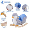 Penguin Plush Musical Rocking Horse - 32 Songs, Delight your baby with our Penguin Rocking Horse, featuring 32 songs, colorful plush design, and gentle rocking. Perfect for ages 18 months and up!