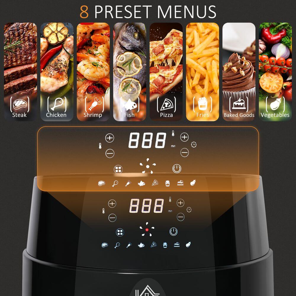 HealthMonster 4.5L Air Fryer - Healthy Cooking, Cook with 85% less oil! Enjoy crispy, low-fat meals with the HealthMonster 4.5L Digital Air Fryer. Perfect for guilt-free frying.