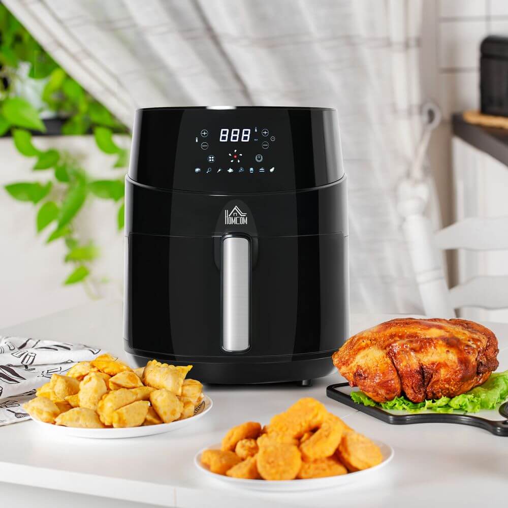 HealthMonster 4.5L Air Fryer - Healthy Cooking, Cook with 85% less oil! Enjoy crispy, low-fat meals with the HealthMonster 4.5L Digital Air Fryer. Perfect for guilt-free frying.