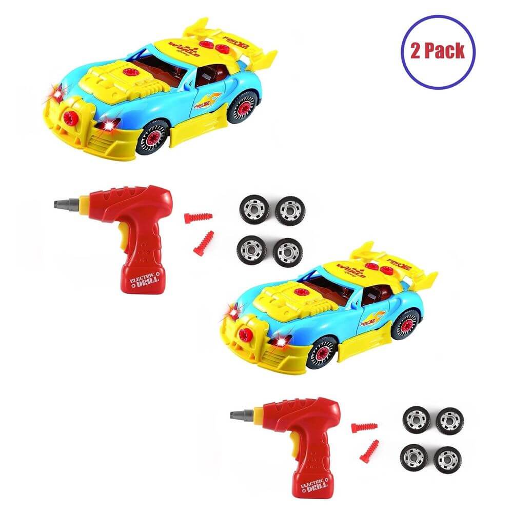 Engineering Fun: SOKA 30PC Racing Car STEM Kit, Unleash creativity with SOKA's 30PC Take-A-Part Racing Car. Perfect for little engineers to dismantle and rebuild while learning STEM skills!