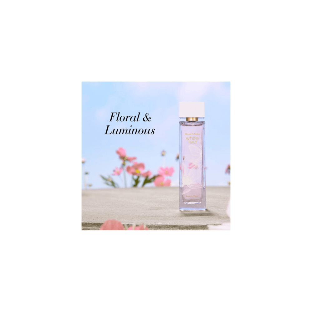 Elevate Your Essence: Elizabeth Arden White Tea Eau, Experience elegance with White Tea Eau Florale, a 100ml spray offering a serene floral fragrance for daily sophistication.