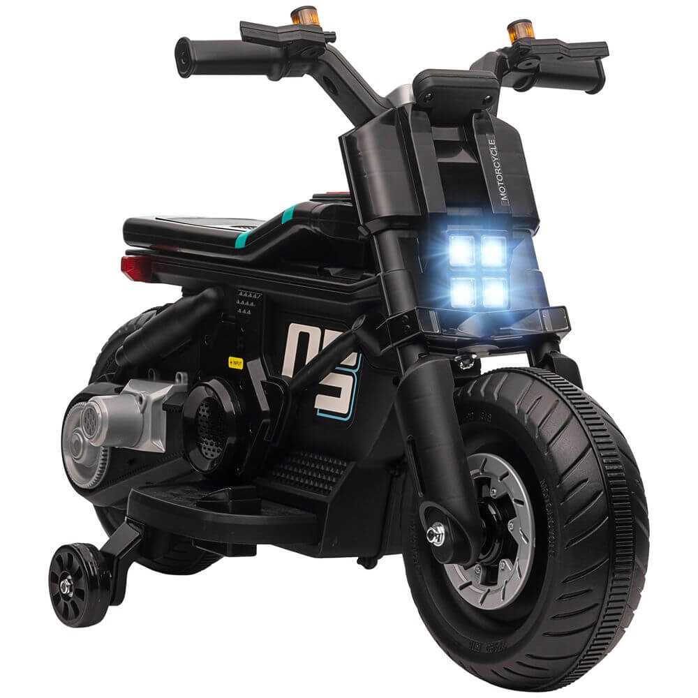 Safe 6V Kids Electric Motorbike for Ages 3-5, Discover a safe and fun ride with our 6V Kids Electric Motorbike, perfect for ages 3-5. Comes complete with training wheels for added stability.