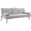 Stylish 3-Seater Sofa Bed with Storage Table, Discover the Scandi style 3-seater sofa bed with adjustable back and middle table for space-saving elegance and comfort.