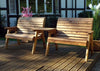 Luxurious Twin Bench Set - Comfort & Style, Discover the Charles Taylor Twin Bench Set, perfect for garden relaxation with ergonomic design and classic English style.