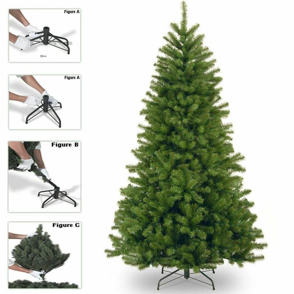 Luxurious 6FT Colorado Christmas Tree, Enhance your decor with our 6FT realistic Colorado Christmas Tree. Easy to assemble, featuring durable construction and a sturdy metal stand.