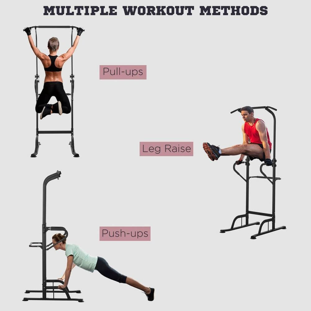 Home Gym Power Tower: Dip, Pull-Up & Push-Up Station, Transform your home gym with our versatile Power Tower for dips, pull-ups, and push-ups. Ideal for all fitness levels!