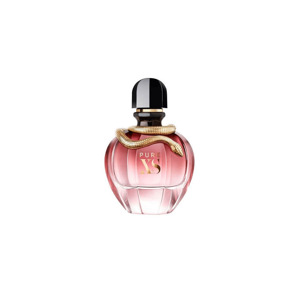 Captivating Paco Rabanne Pure XS Her Eau De Parfum, Discover the exotic floral-oriental scent of Paco Rabanne Pure XS Her. Experience luxury with notes of popcorn and ylang-ylang.