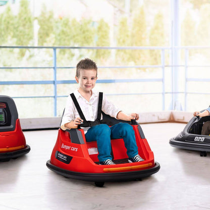 HOMCOM 360 Spin Kids Bumper Car - Fun & Safe Ride!, Experience thrills with the HOMCOM Kids Bumper Car. 360° spins, lights, and music for endless fun! Perfect for playtime adventure.