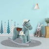 Plush Rocking Horse with Sounds for Kids, Delight in adventure with a kids' plush rocking horse. Features realistic sounds of neighing and galloping for endless fun and engagement! Safe and comfy.