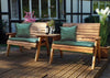 Luxurious Twin Bench Set - Comfort & Style, Discover the Charles Taylor Twin Bench Set, perfect for garden relaxation with ergonomic design and classic English style.