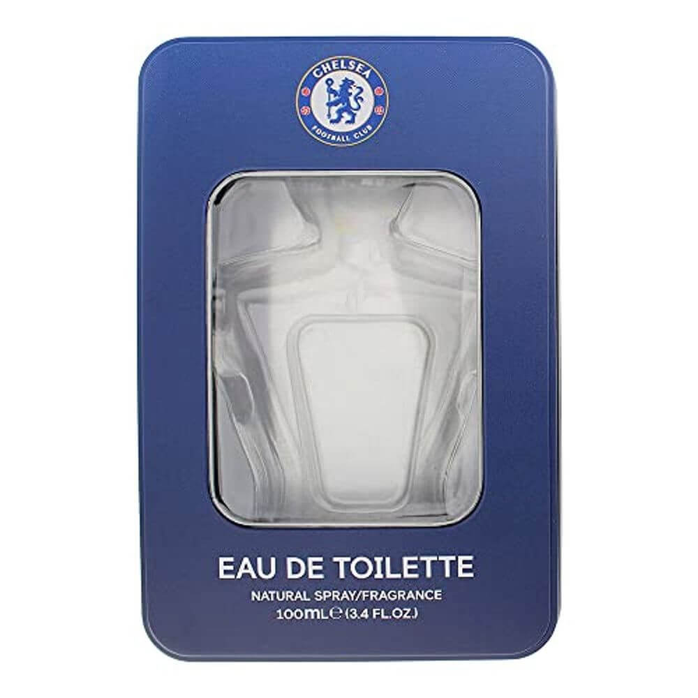 Champion's Fragrance: Epl Chelsea Eau De Toilette 100ml, Embrace victory with Epl Chelsea Eau De Toilette. Sporty scent in a unique Chelsea jersey bottle. Perfect for fans!