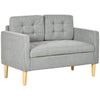 Compact Grey Loveseat with Storage, Stylish grey loveseat with storage, ideal for small spaces. Enhance your living room décor while maximizing organization with this modern 2-seater.