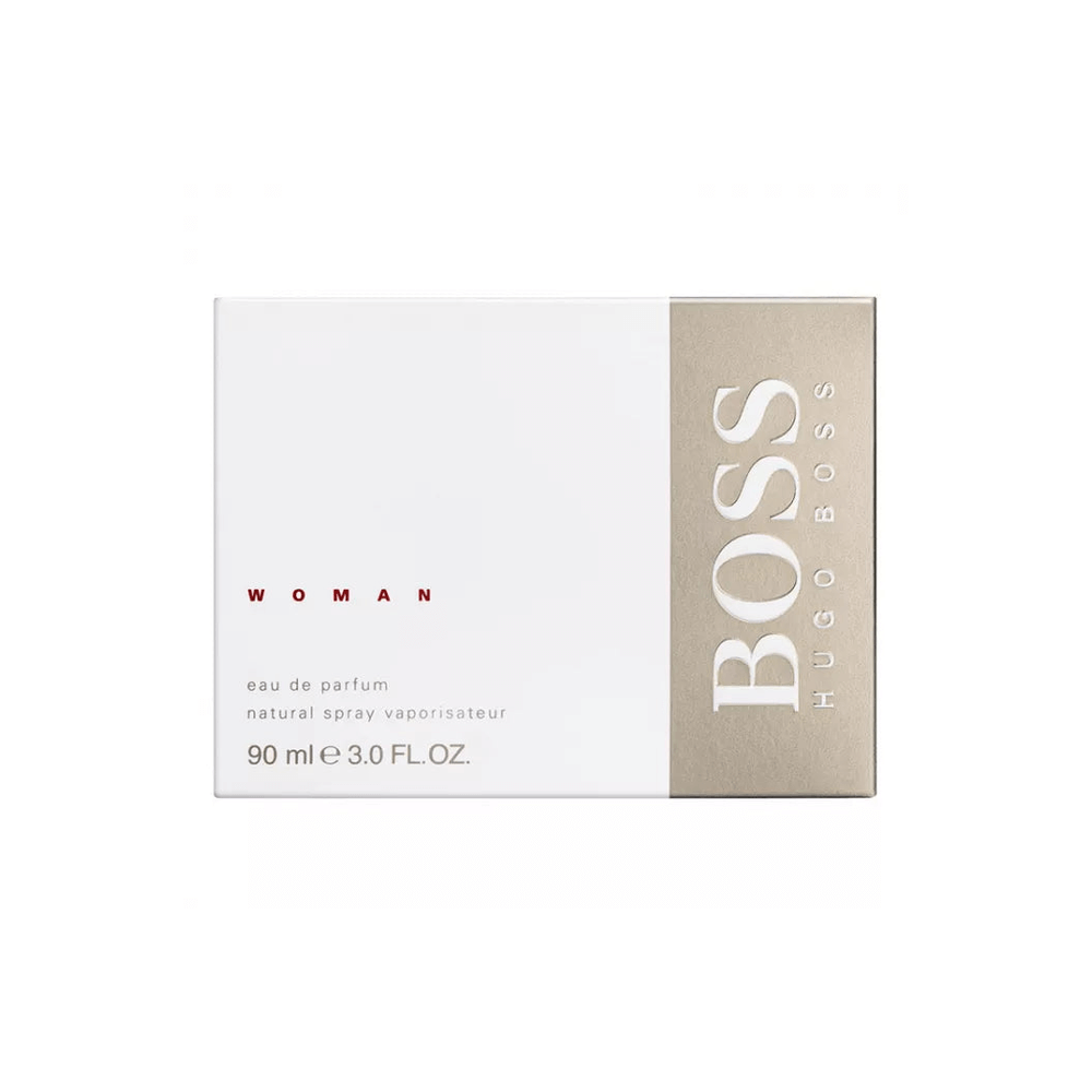 Boss Woman Eau De Parfum 90ml - Hugo Boss, Discover the modern elegance of Hugo Boss Boss Woman Eau De Parfum. A blend of floral, fruity, and woody notes for the confident woman.